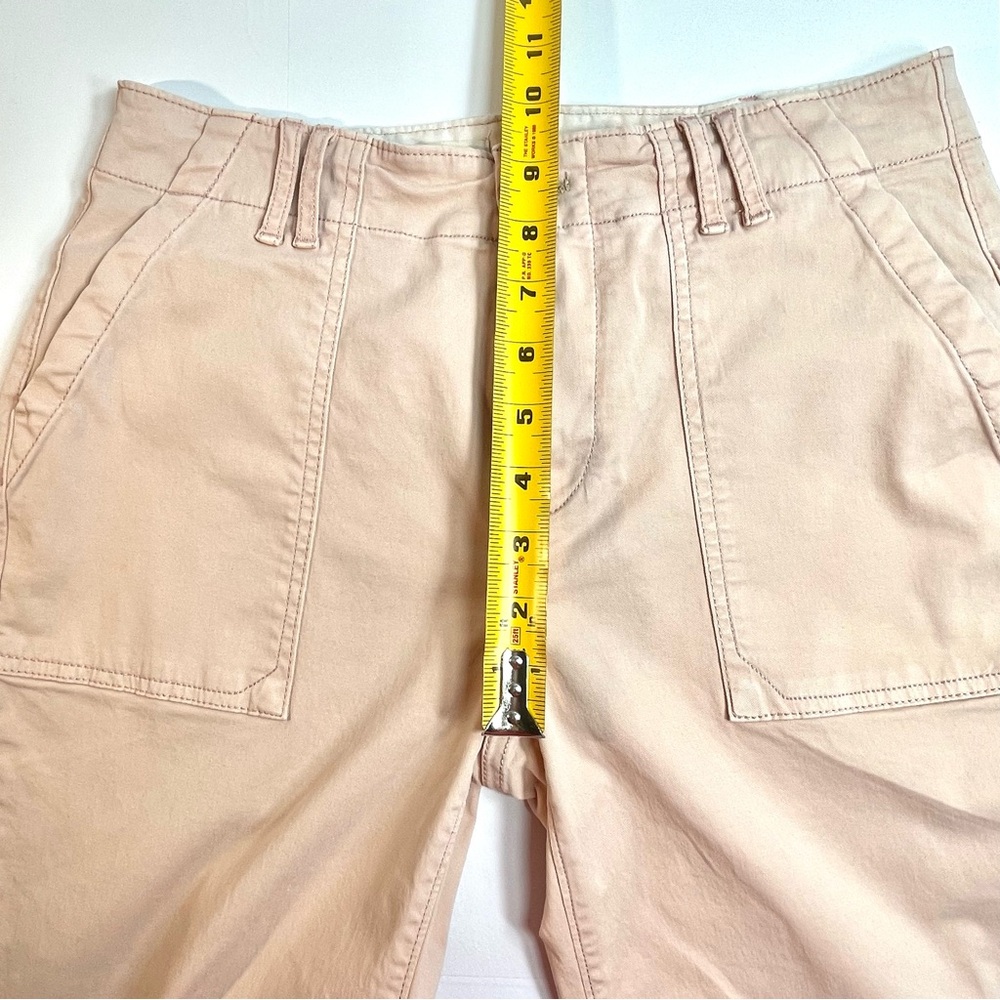 ANTHROPOLOGIE PILCRO Women's Pale Pink Twill Stretch Ankle Pants Size 26 - Picture 8 of 9